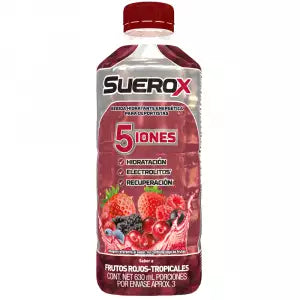 Suerox Polvo Frutos Rojos Bebida 20 Gr x 4 Unidades