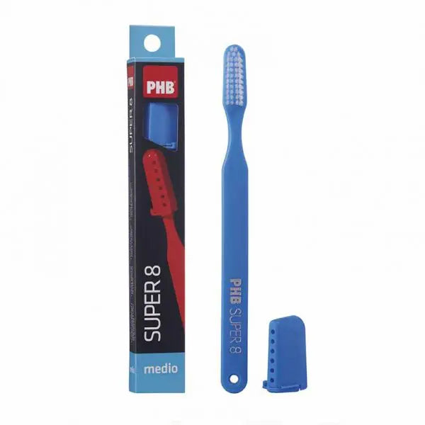 Phb Medio Super 8 Cep Dental x 1 (Cepillos Dentales Adulto)