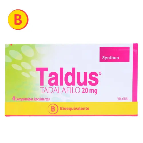 Taldus Comprimidos 20 mg x 4 (Cialis) (Tadalafilo)