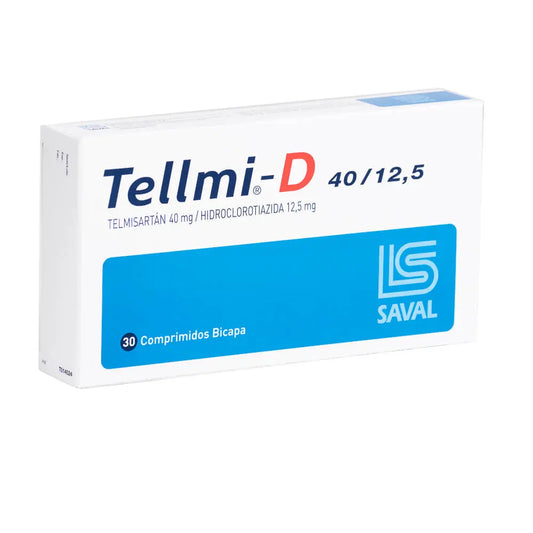 Tellmi-D Comprimidos 40/12.5 mg x 30 (Telmisartan/Hidroclorotiazida)