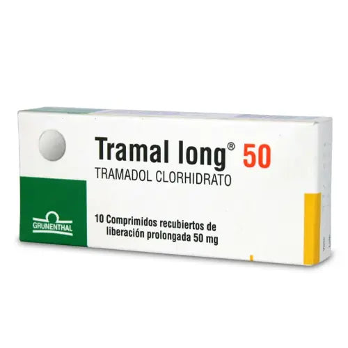 Tramal Long Comprimidos 50 mg x 10 (Tramadol)