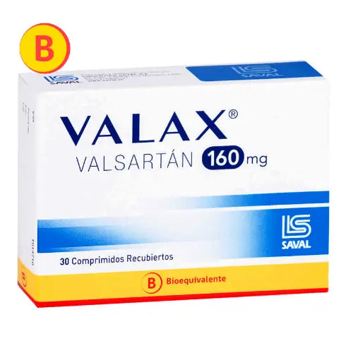 Valax Comprimidos 160 mg x 30 (Valsartan)