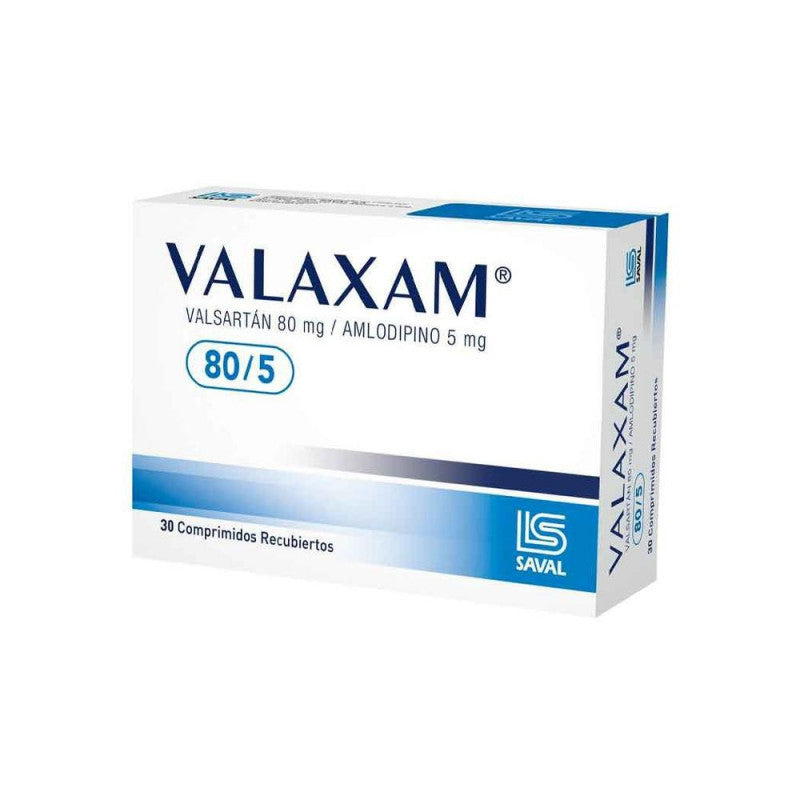 Valaxam Comprimidos 80/5 mg x 30 (Valsartan/Amlodipino)