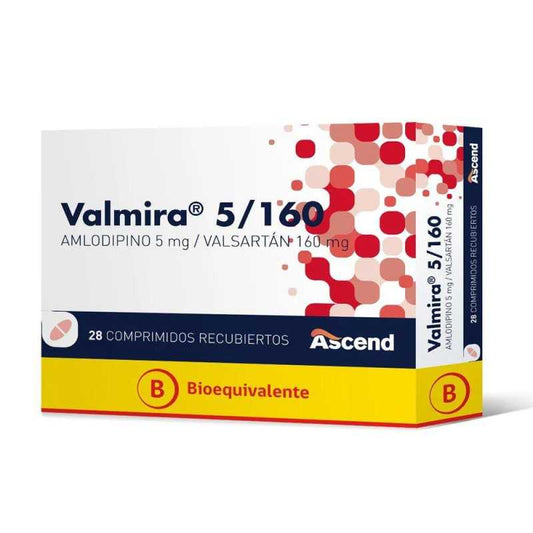 Valmira Comprimidos 5/160 mg x 28 (Valsartan/Amlodipino)