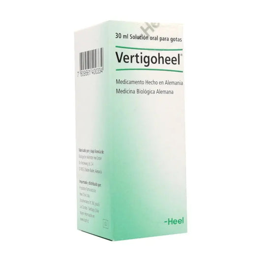 Vertigoheel Gotas x 30 ml Heel (Ambra Grisea D6 / Anamirta Cocculus D4 / Conium Maculatum D3 / Petroleum Rectificatum D8)