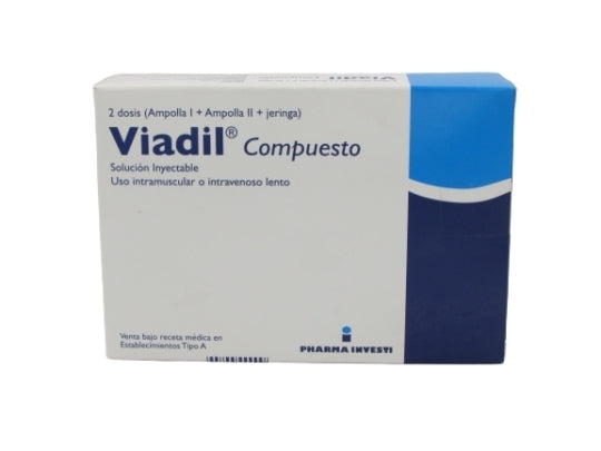 Viadil Cmpt Amp x 2 (Pargeverina/Metamizol)