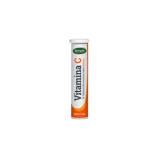 Vitamina C Naranja Comprimidos Eferv 1000 mg x 20 Springlife