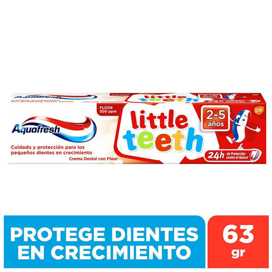 Aquafresh Little Teeth Etapa 2 x 63 Gr (Crema Dental Infantil)