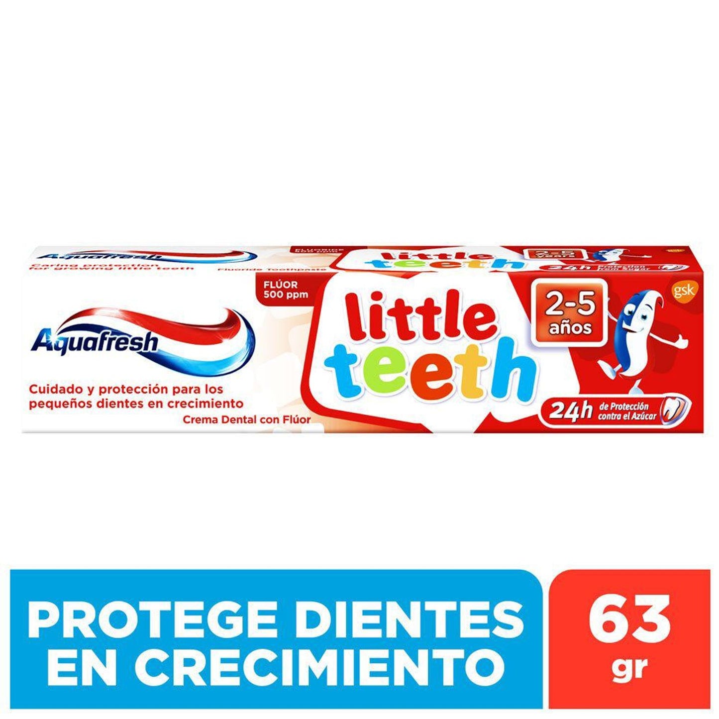 Aquafresh Cepillo Baby Teeth Etapa 1 0-2 Años x 1 (Cepillos Dentales Infantil)