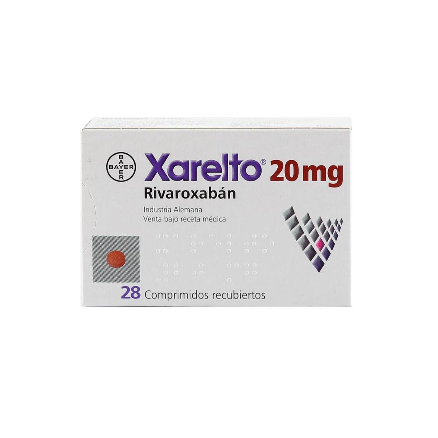 Xarelto Comprimidos 20 mg x 28 (Rivaroxaban)